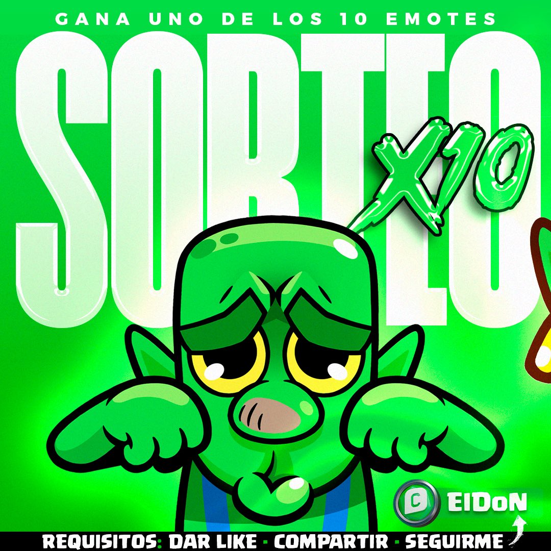 🚨 SORTEO x10 EMOTES 🚨

¿Quieres ganar uno? 😏

Para participar:
✅ Like
🔁 RT
👤 Seguir a <a href="/eldonroyale/">STMN El Don Royale</a>

🏆 Ganadores este viernes
¡Muchísima suerte! 🔥
#ClashRoyale #Sorteo #giftedbysupercell