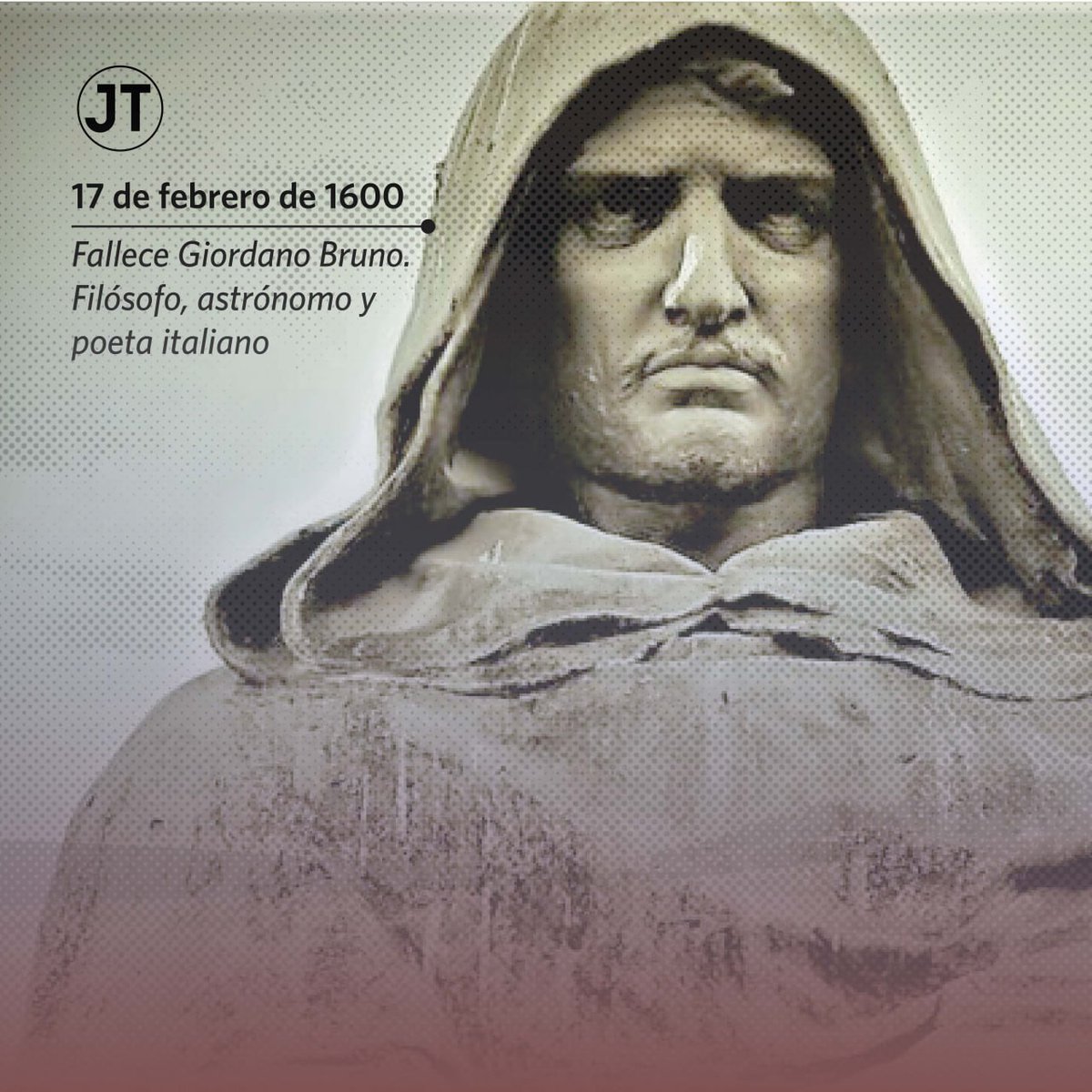 👨✍ Giordano Bruno fue un hombre de gran saber y vida errante debido a sus convicciones y teorías sobre religión, física y astronomía.