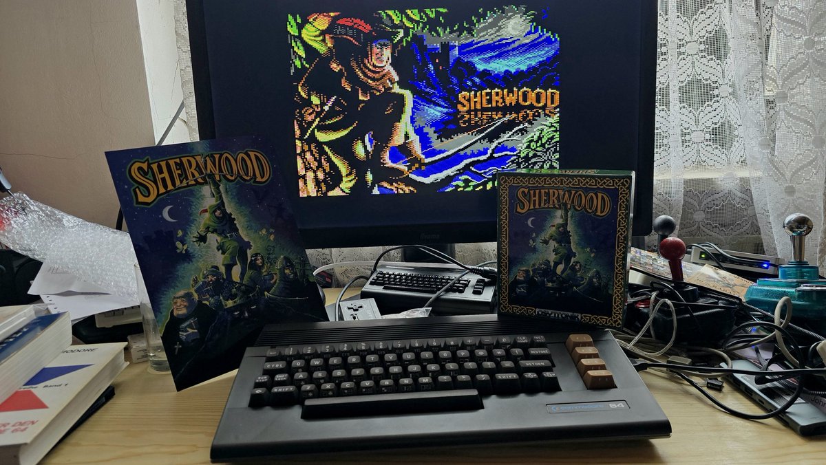 Well, that took some time but it's lovely ❤️
#C64 #Sherwood
#Griffonsoft #Psytronik