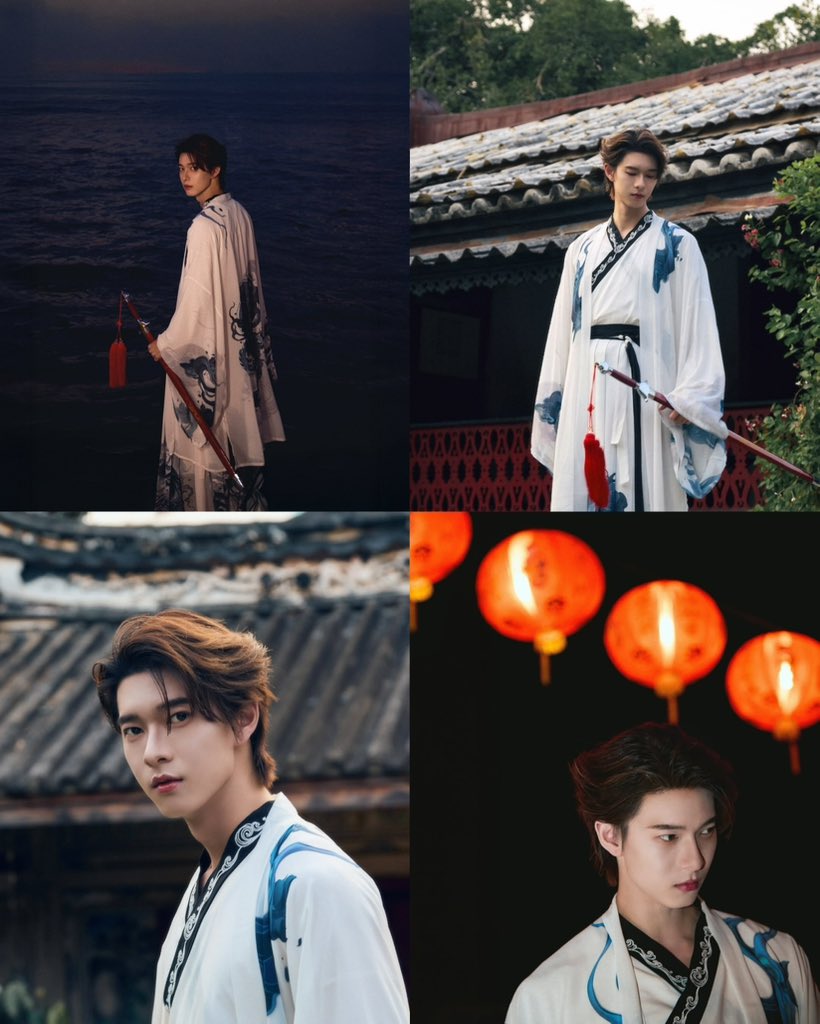 uma_hanabi's tweet image. “ท่านเซียนพเนจรรูปโฉมงามสง่าประหนึ่งดวงจันทร์กลางนภา ทอแสงนวลตายุทธภพจนสว่างไสว”

ชอบความคุณกฤตินแต่งชุดจีนแบบประยุกต์แล้ว ทรงผมสั้นแบบไม่ใช่ยาวแบบจีนโบราณแต่โคตรเข้ากันอะ ชุดฟ้าขาวโคตรผู้ดีตระกูลหลานพร้อมเดินขึ้นเขา

૮⍝• ᴥ •⍝ა #ppoohkt
#PooHHooPers °˖ ✶ 🐺 @ppoohkt