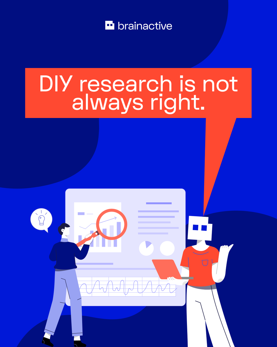 brainactiveai's tweet photo. DIY research isn’t wrong.

Using it without judgment is.

DIY works for exploration and direction-setting.

It breaks down when decisions are high-stakes or irreversible.

Method follows decision, not the other way around.

#MarketResearch #Brainactive https://t.co/WwIuiHDLiy