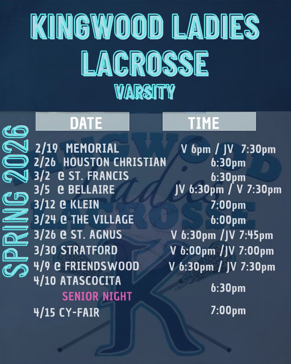 Kingwood Ladies Lax tweet media