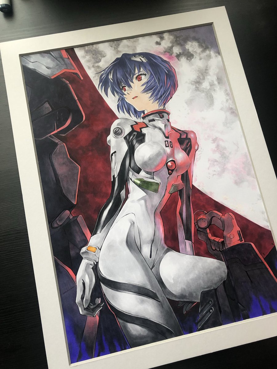 ponmaru_523's tweet image. ほれッ!!レイちゃん拝んどきなッ！！

#エヴァンゲリオン 
#綾波レイ 
#イラスト