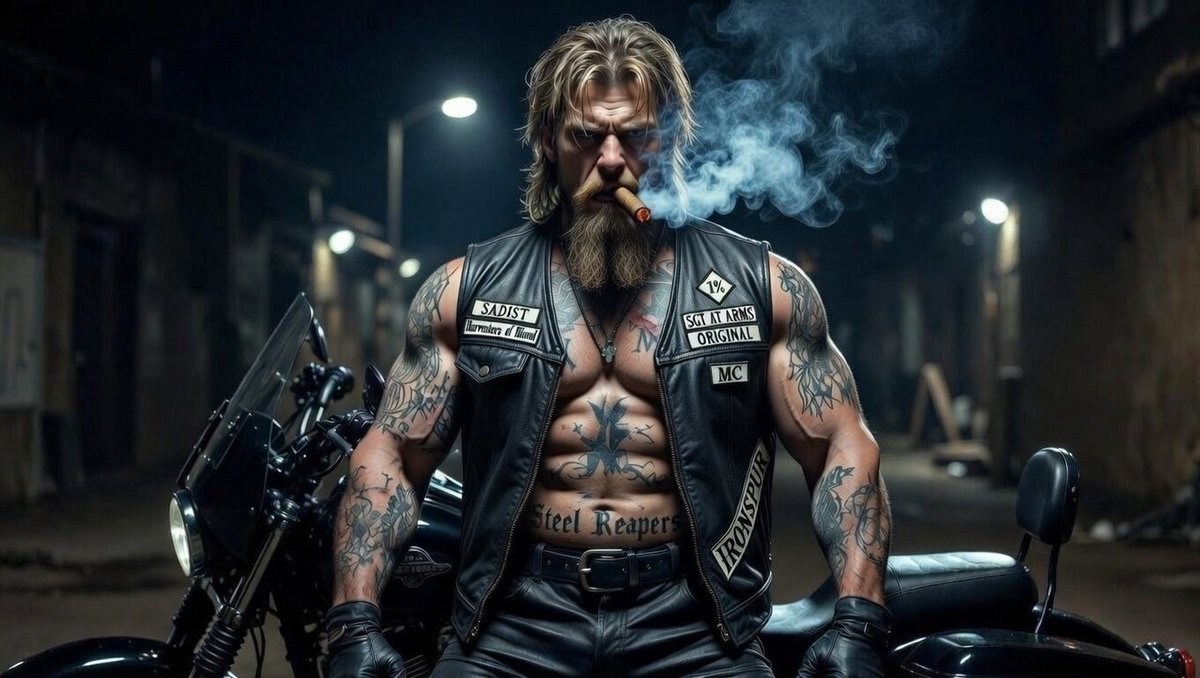 Primal_Deviant's tweet photo. Steel Reapers MC. We harvest what’s ours. No mercy. No regrets. Ride or hide. 🏍️ 🖤🔥 #SteelReapers #MC #biker #bikers #bikelife https://t.co/Fa7HrTLV6H