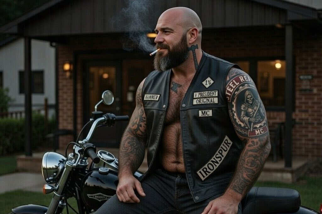 Primal_Deviant's tweet photo. Steel Reapers MC. We harvest what’s ours. No mercy. No regrets. Ride or hide. 🏍️ 🖤🔥 #SteelReapers #MC #biker #bikers #bikelife https://t.co/Fa7HrTLV6H