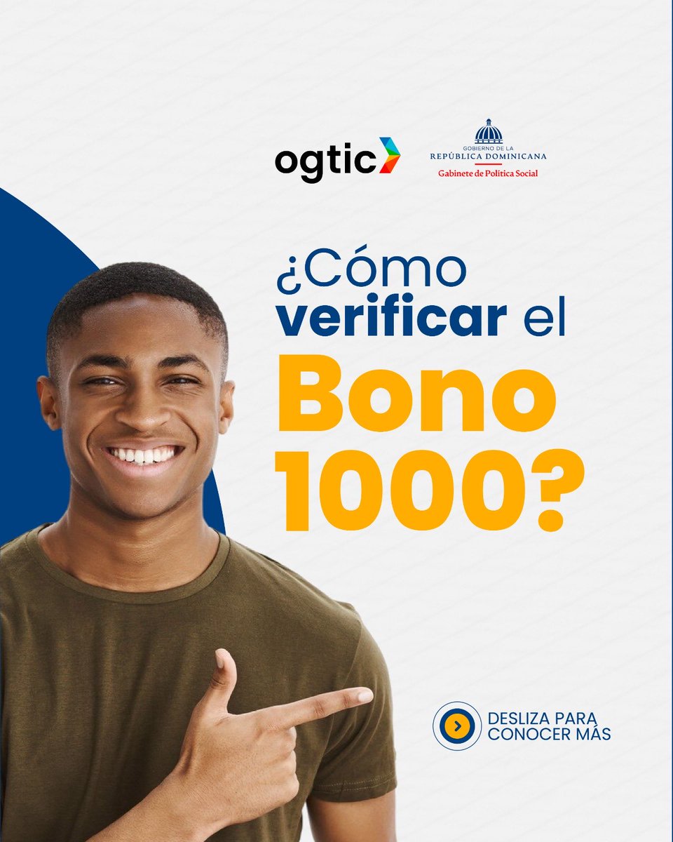 OGTICRDO's tweet photo. Estamos para orientarte con información precisa y confiable.

Verifica si recibiste el bono 1000 a través de nuestro WhatsApp institucional 809-362-2000.

Evita intermediarios y consulta siempre en canales oficiales. Información clara y procesos transparentes 🤝.

#ogticesServicio
#bono1000