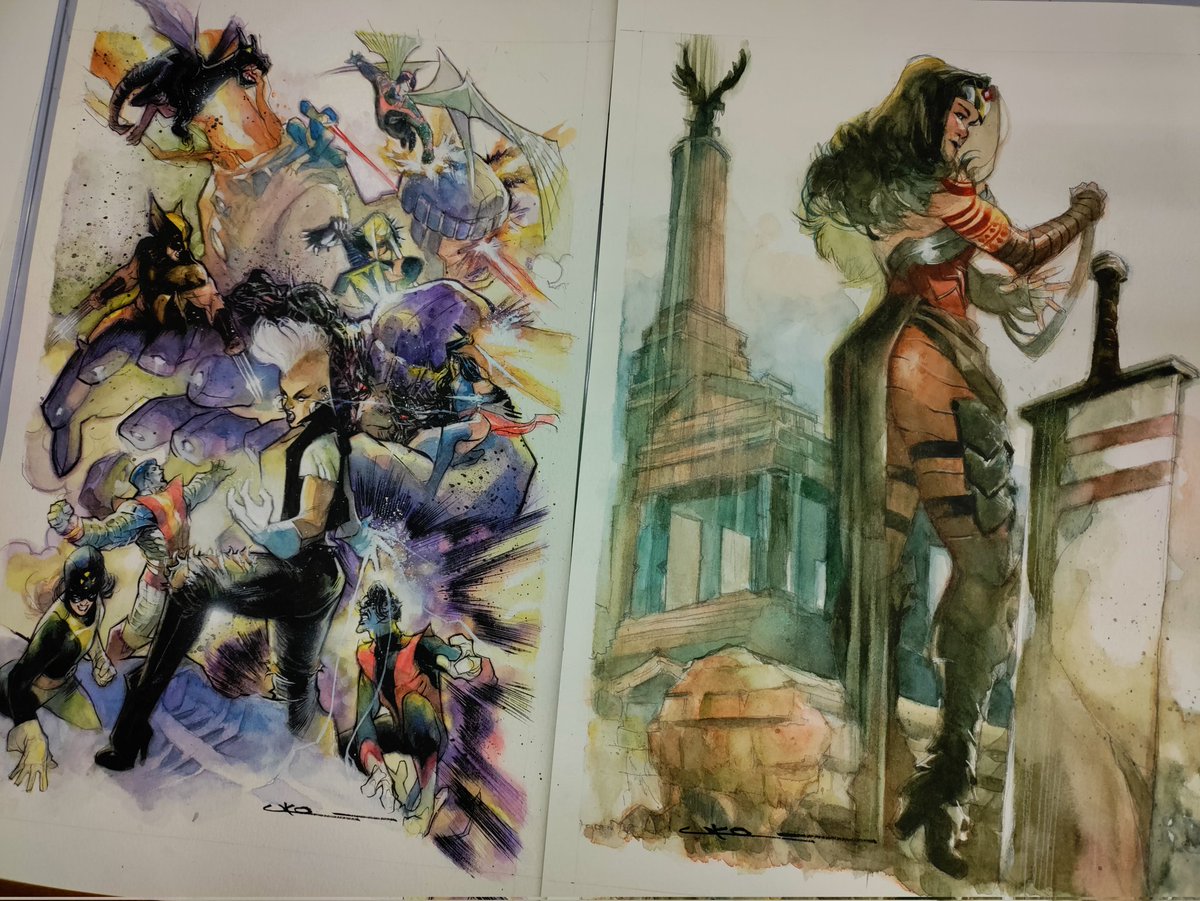 UkoSmith's tweet image. We ride at dawn! Here's the 2nd auction piece for @comicartfans for this upcoming weekend OAX-EXPO. Hope you enjoy #art #artiste #absolutewonderwoman #watercolor #originalart #traditional #oaxexpo