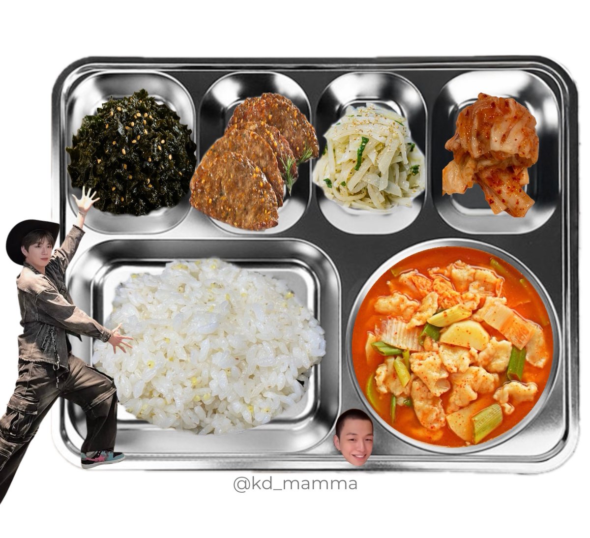 〔 2026년 2월 18일 조식 〕
밥
얼큰수제비국
김자반
치즈언양식불고기
무나물
배추김치
   ᑎ__ᑎ      ᐱ__ᐱ     ᕱ__ᕱ
   (˶.•o•˶)    ( .•ω• )    ( .•⤚• )
ଘ(ა 🔥 )    (ა     ૮)｡   (      ٩)੭