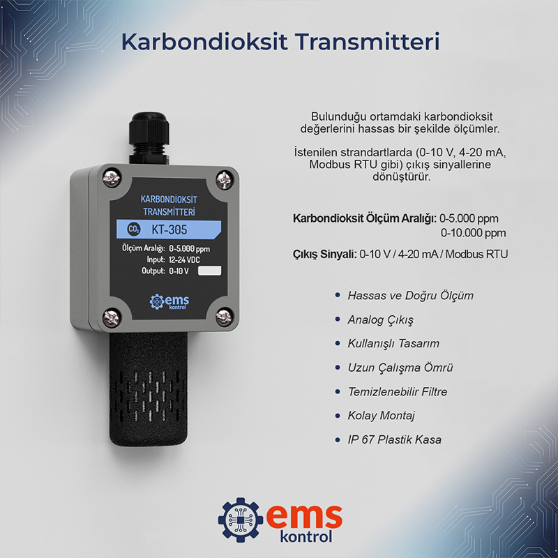 emskontrol's tweet photo. Karbondioksit değerlerini hassas bir şekilde ölçen ürünümüz, istenilen standartlarda çıkış sinyallerine dönüşüm yaparak size en doğru veriyi sunar. Hava kalitesini kontrol etmek hiç bu kadar kolay olmamıştı. #karbondioksit #karbondioksittransmitteri #karbondioksitsensörü https://t.co/F6dnXQGlVS