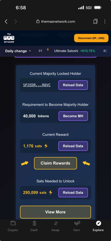 Today someone claimed 300K  sats in trading fees worth about $200
explorer.hiro.so/txid/0xceff59b…
on themasnetwork.com the engineer pool for locking 40,000 $teiko worth about $5 dollars.

Those who focus on the Solution and not the problems are rewarded. #stacks #bitcoin #DeFi