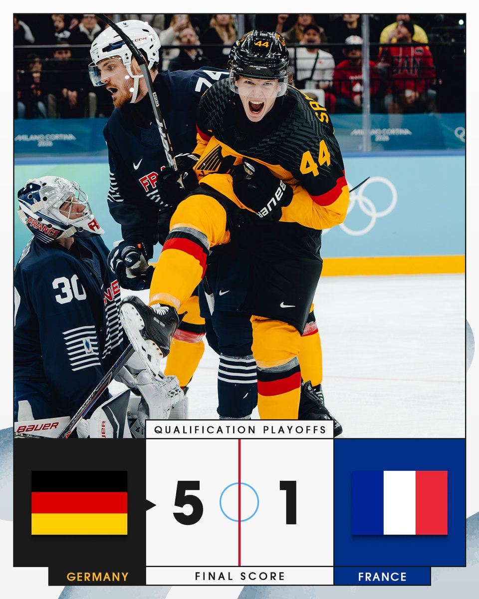 GERMANY IS HEADING TO THE QUARTERFINALS! 🇩🇪

Watch Slovakia vs. Germany in the quarterfinals at the #MilanoCortina2026 #WinterOlympics TOMORROW at 6:10a ET on <a href="/peacock/">Peacock</a>, <a href="/cbcgem/">CBC Gem</a>, &amp; <a href="/Sportsnet/">Sportsnet</a>!