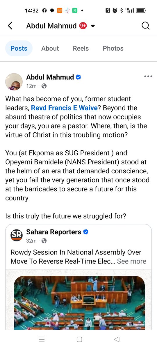 His men are moving and supporting a retrogressive motion inside the House of Representatives and outside electoral reform campaigners are being teargassed. 

BAT wants to rig the 2027 elections. Short and simple