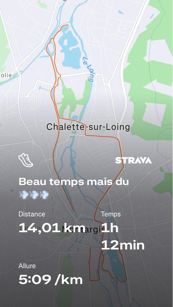 En fin de matinée avec le ciel bleu mais un bon petit zef’
#run #running