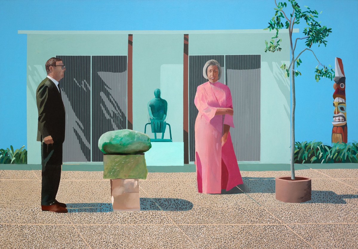 ArtistHockney's tweet photo. American Collectors (Fred and Marcia Weisman) https://t.co/pLEY4eZz89 https://t.co/6R6p5CWdIT