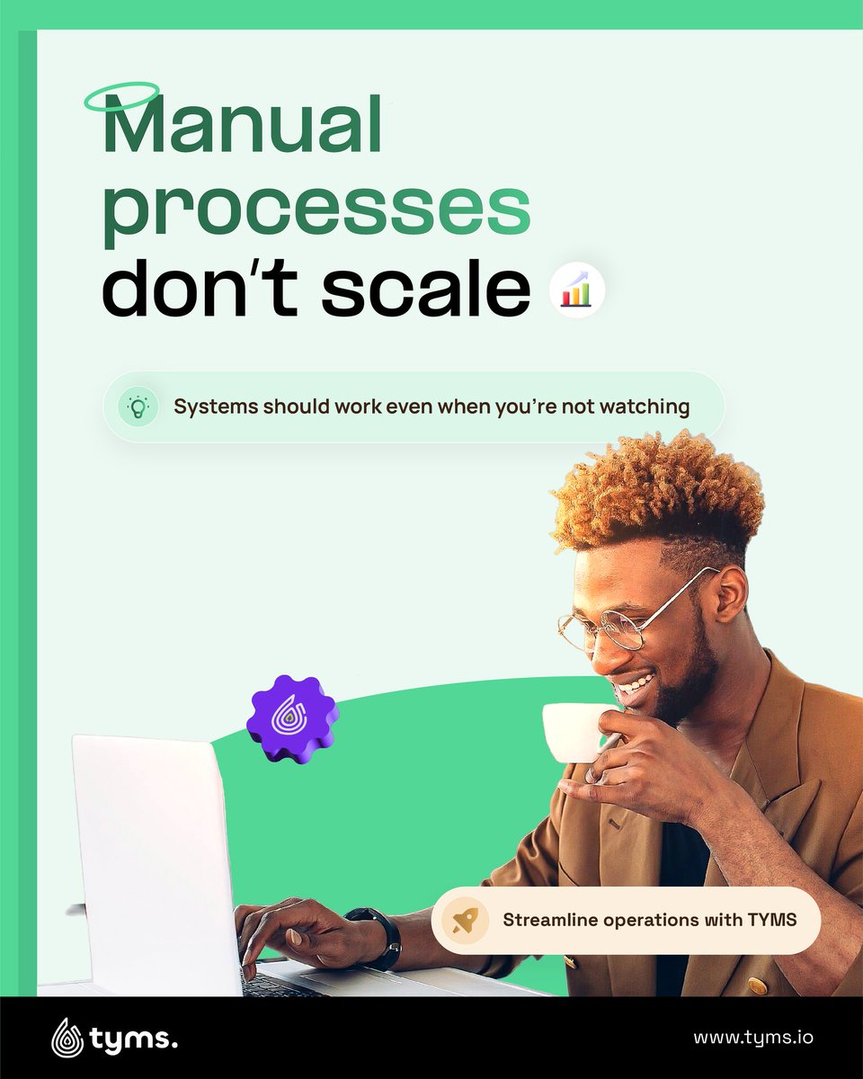 tyms_io's tweet photo. As operations expand, spreadsheets and scattered approvals create bottlenecks. Delays increase. Errors multiply. Productivity drops.

Tyms centralizes your accounting processes, from entries to reporting, so your team works within one structured system. Efficient systems don’t just save time; they enable sustainable growth.