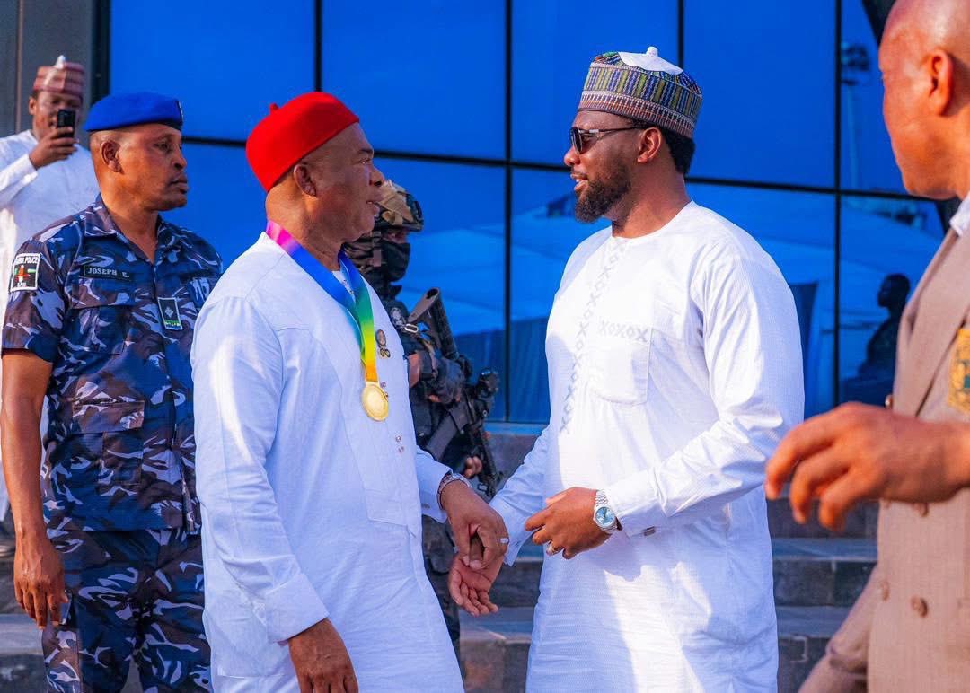 Dr_A_Mustapha's tweet photo. A brief exchange on the sidelines; one that reflects the importance of alignment between national vision and subnational action in shaping transformative outcomes.

At the Energy Commission of Nigeria, we remain focused on advancing Bola Ahmed Tinubu’s solarization initiative through strong state collaboration to expand solar access nationwide.

I appreciate H.E Senator @Hope_Uzodimma1 for his openness to ideas and innovation, reinforcing our shared resolve to deliver a resilient and sustainable energy future for Nigerians under the Renewed Hope framework. 

#EnergyCommissionNG

___ DAM
