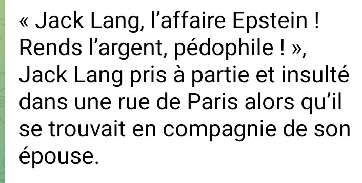 poutaine's tweet image. Je sais très bien que @jack_lang  n'ira jamais en prison, mais nous avons quand même gagné
Tout le monde sait désormais ce qu'il est, un pedocriminel corrompu !
Adieu sa belle image de ministre de la culture 
Et ca, ca fait plaisir !
#JACKLANG ⬇️ #EpsteinFiles