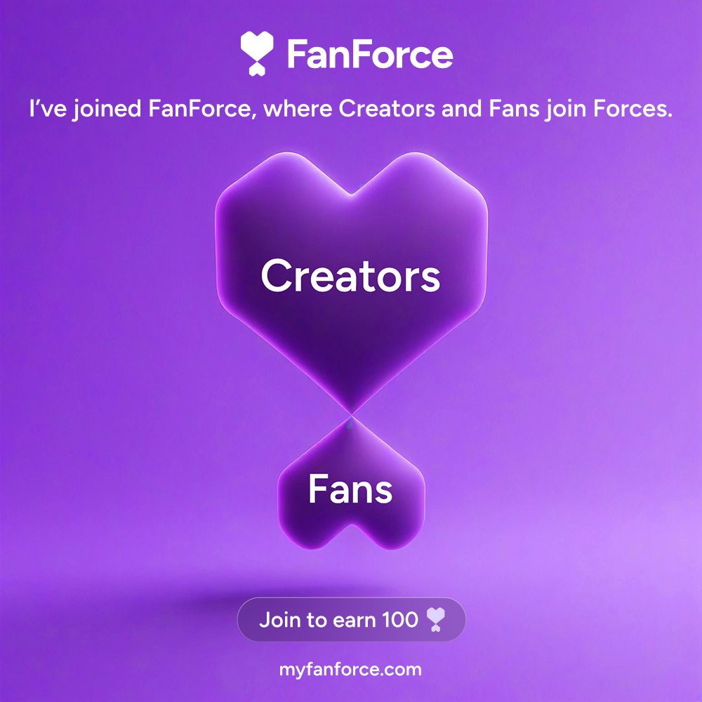 I've joined FanForce, where Creators and Fans join Force?r

<a href="/myfanforce/">FanForce</a> uses AI-powered scores to measure the FORCE of every fanbase.
Just claimed my 100 Pulses and started earning Pulses. Join the FanForce community today!
Claim your referral code👇
2Y6EQUL0
