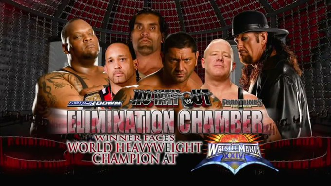 wrestle_hist's tweet photo. 2/17/2008
The Undertaker won the SmackDown Elimination Chamber Match at No Way Out from the Thomas & Mack Center in Las Vegas, Nevada.
#WWE #NoWayOut #Undertaker #Batista #Finlay #TheGreatKhali #MVP #BigDaddyV #EliminationChamberMatch https://t.co/ITp7iajSR3