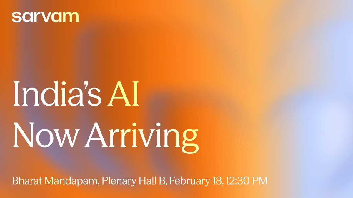 Join us for the next drop. This time, in-person.

Date: February 18, 2026
Time: 12:30 PM
Venue: Bharat Mandapam, Plenary Hall B