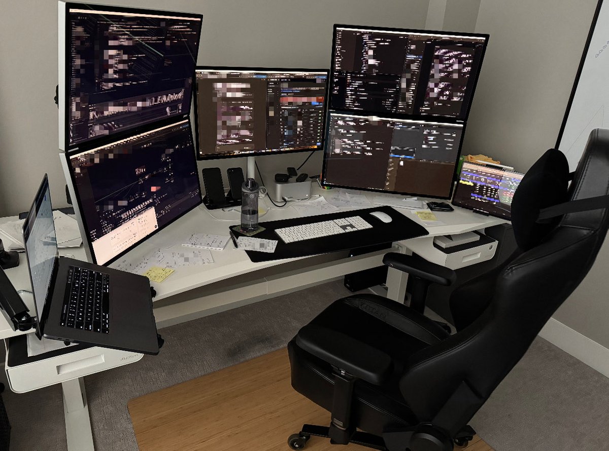 I haven’t posted on here in years. This is why.
5 monitors, a laptop, an iPad… code on every single one… sticky notes everywhere.

I’ve been working extremely hard for a very long time on something I genuinely believe is going to help a lot of people.

Next week, I’m finally