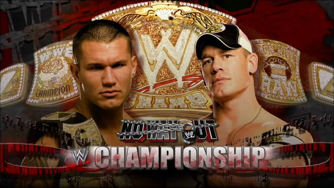 wrestle_hist's tweet photo. 2/17/2008  

John Cena defeated Randy Orton by disqualification for the WWE Championship at No Way Out from the Thomas &amp; Mack Center in Las Vegas, Nevada. 

#WWE #NoWayOut #JohnCena #HustleLoyaltyRespect #RiseAboveHate #RandyOrton #TheApexPredator #TheViper #RKO #WWEChampionship https://t.co/UrS0kP7KCk