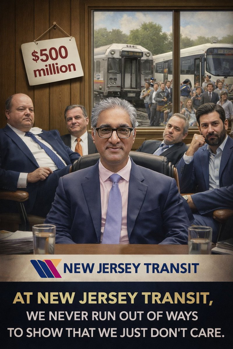 Especially the bus service, which is even worse than <a href="/NJTRANSIT/">NJ TRANSIT</a> trains but does not get the news coverage.  How many of the do-nothings lounging about in those $500 million offices in Newark ever use their own transportation?  Padlock the parking lot closed and take away the
