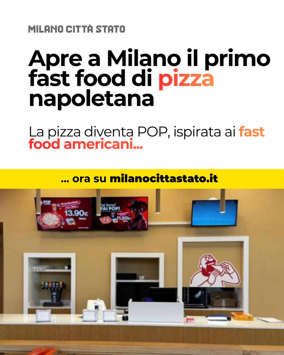 Quando e dove inaugura il primo fast food di pizza napoletana ora su milanocittastato.it/food/apre-a-mi…⬇️