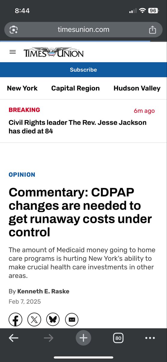 MLiebers's tweet photo. @withoutwaiver @MarkLevineNYC Super long term national data, which is good but probably not what we’re after here. 

New York data specifically plus since the expansion of CDPAP to family members (last couple years). My understanding is the costs from that have gone wildly out of control. https://t.co/vE5EcTHAF6