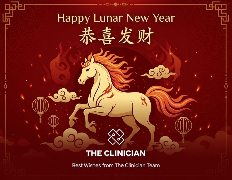 theclinicianpro's tweet photo. On behalf of the team at The Clinician, we wish all of our customers, partners, and colleagues celebrating Lunar New Year a joyful and prosperous year ahead 🧧 https://t.co/Z6t7QIPSbI