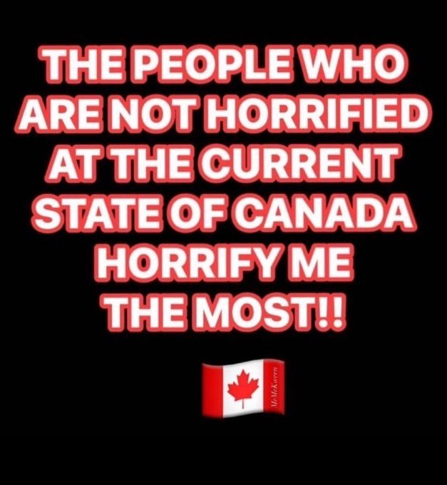 The whole world is watching Canada being transformed into some unrecognizable shade of totalitarian shithole. Everyone can see this except for Canadians. They either have their elbows up drooling on themselves or they are going to bring it home with controlled opposition