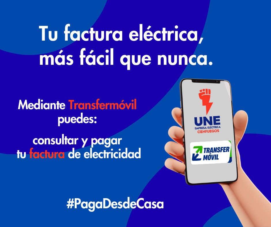 El pago digital de la factura de electricidad es una alternativa para facilitar está gestión, con la posibilidad de realizarlo desde la comodidad de su hogar. 

#EléctricosCienfuegueros #loquenosUNEinformación #PagaDesdeCasa