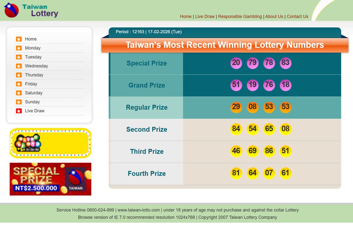sepakbolaccofc's tweet photo. Hasil Pengeluaran Nomor Pasaran Taiwan
Hari Ini

Result : 7883
Shio : Monyet
Situs Resmi : https://taiwan-lotto[.]com

Selamat kepada para pemenang, Salam Jackpot.

#sepakbolacc #r3sultaiwan #viral https://t.co/OskHh96hse