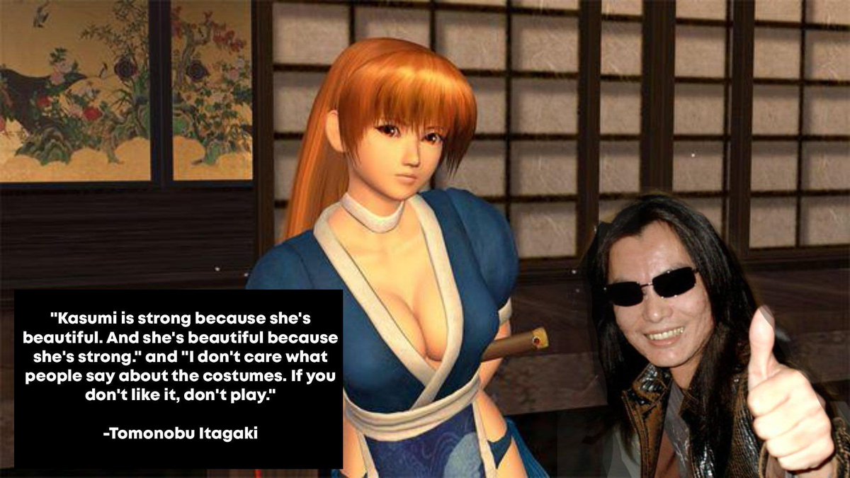 Itagaki was a savage. "If you don't like it, don't play."