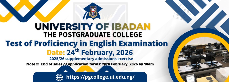The Postgraduate College, University of Ibadan tweet media