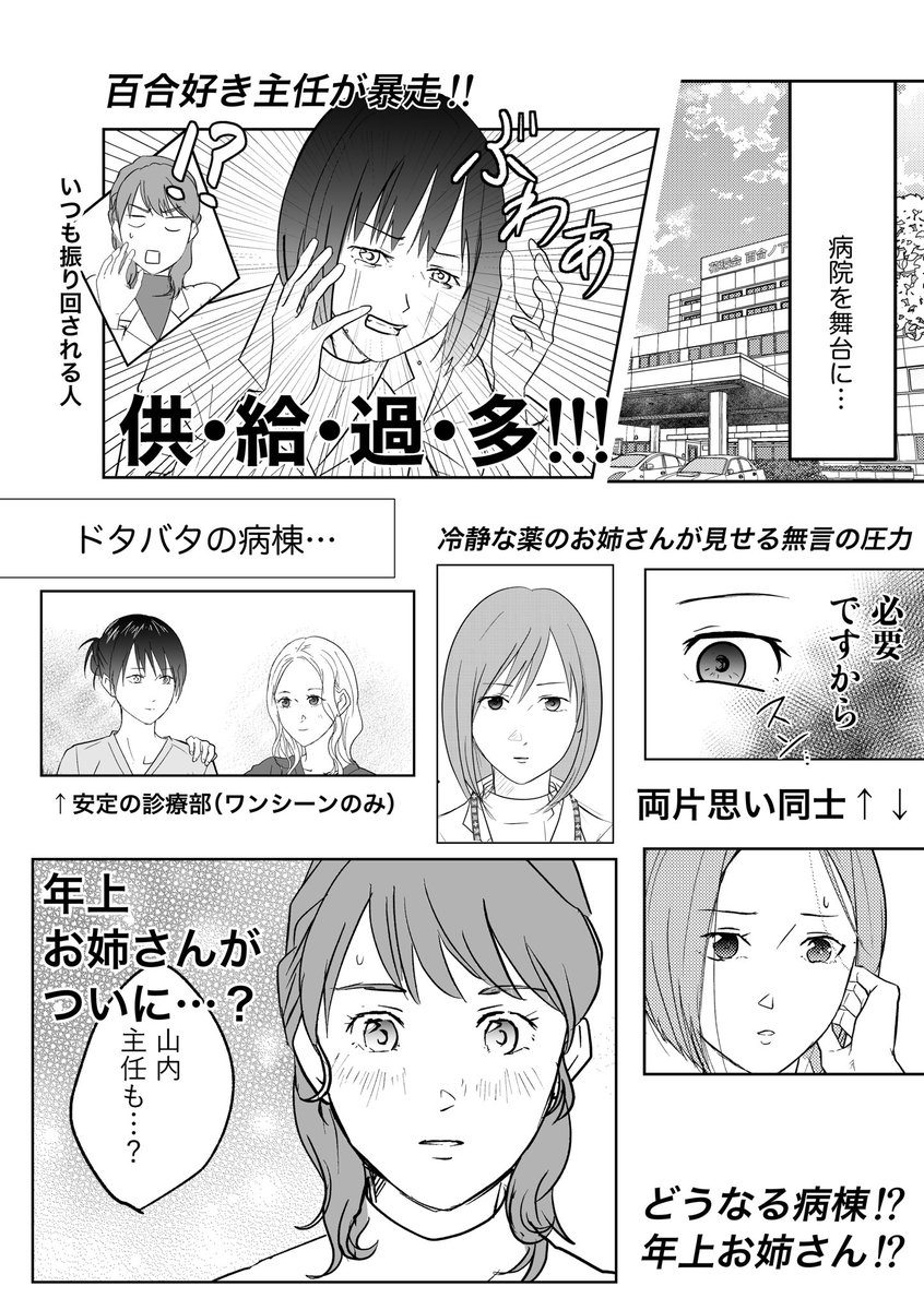お品書きです #コミティア155
🌸新刊🌸
【神谷さんは好きの意味をまだ気づいていない。】
【松岡先生は百合のド真ん中にいることに気づいていない。】の無自覚百合スピンオフです!

ハイライトはこちら↓既刊も持っていきます💐
#創作百合 
#社会人百合 