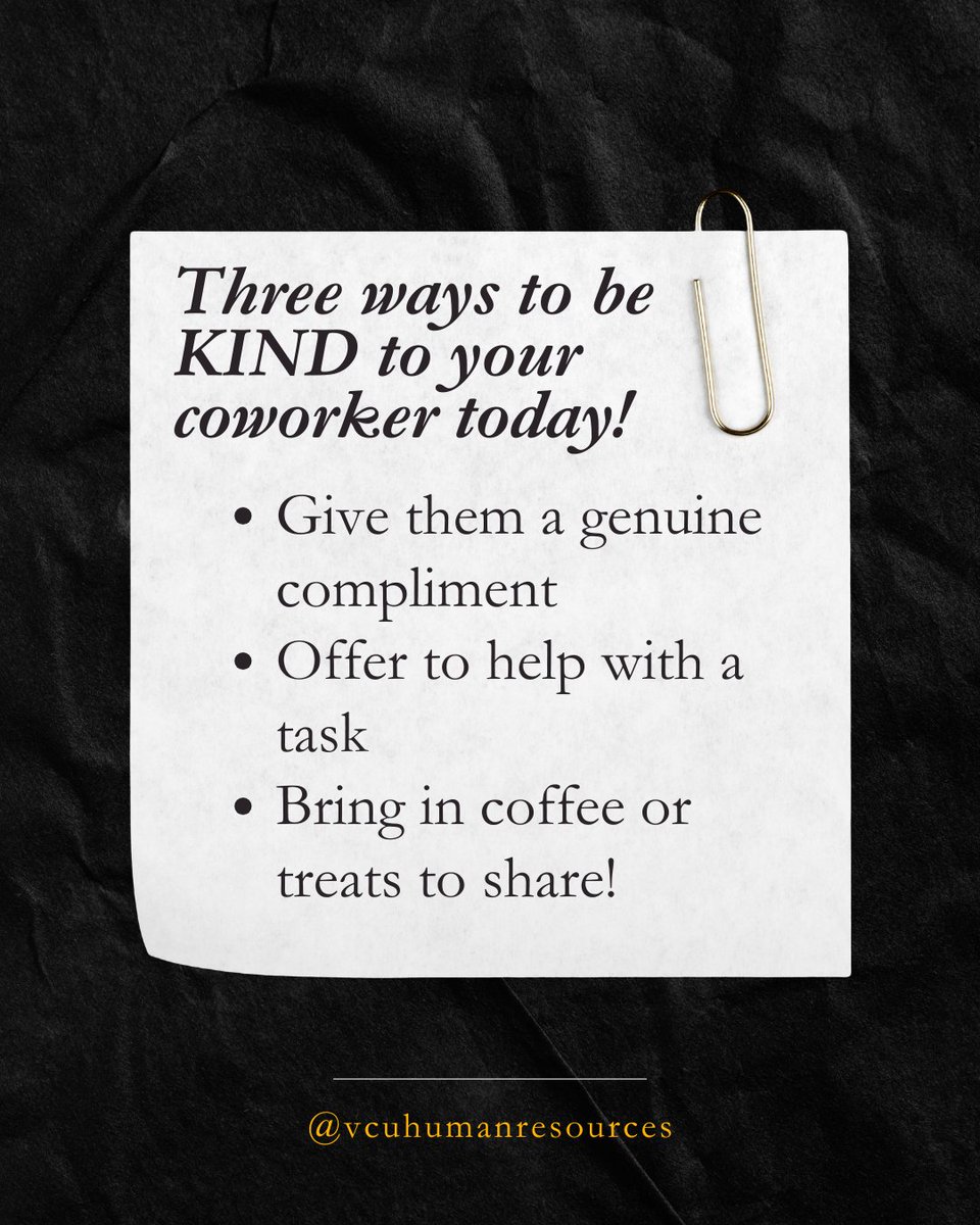 VCU Human Resources tweet media