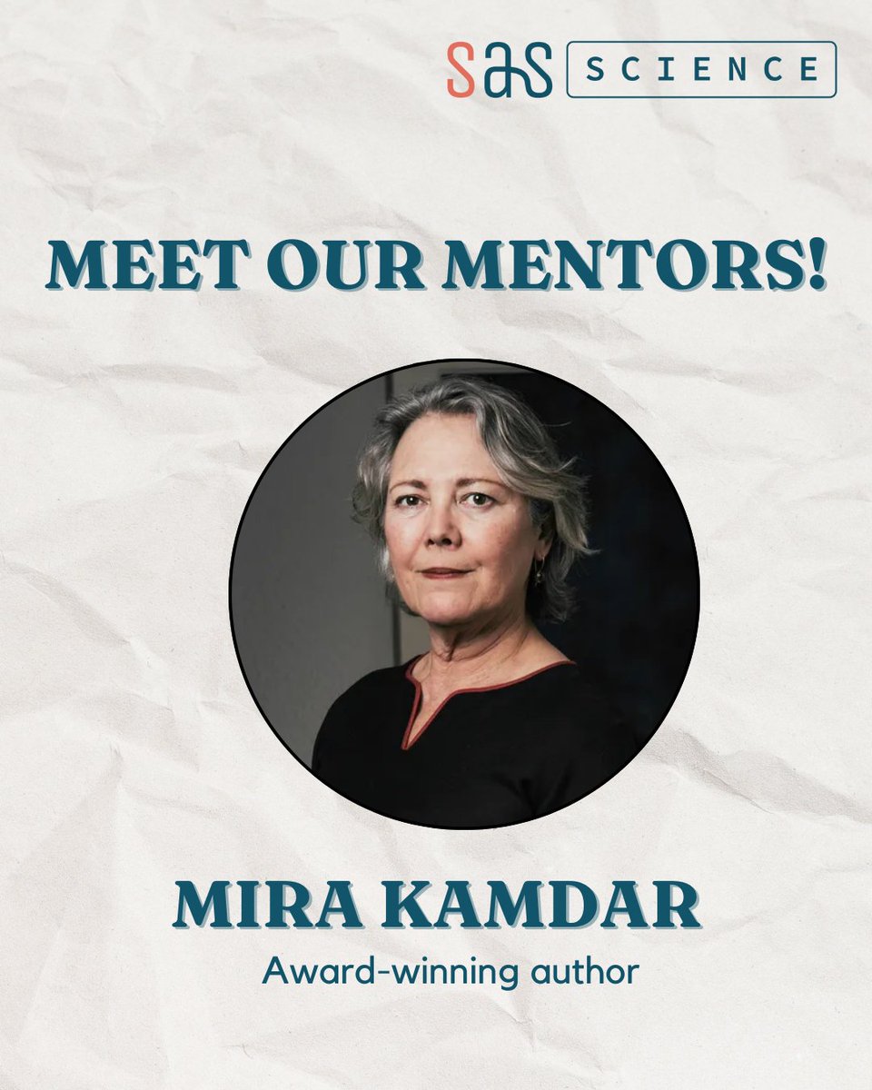 AsiaSpeaks's tweet photo. MEET OUR SAS SCIENCE MENTORS!

Excited to welcome Mira Kamdar as our mentor for SAS Science! https://t.co/psXitpKPFd