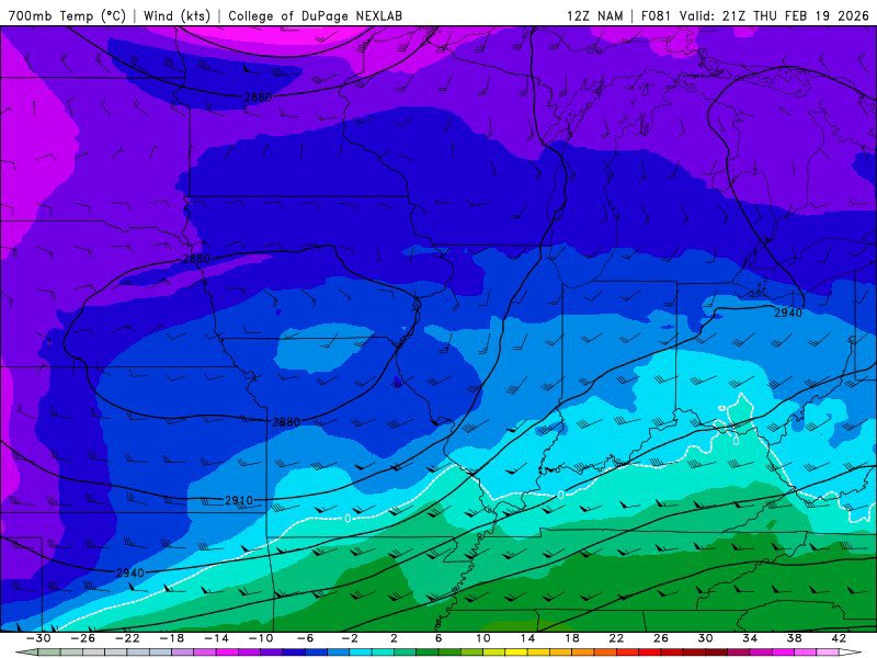 MLazarowWX's tweet photo. @skydrama @NWSSPC Worth noting that this trend is far more pronounced at 500mb vs. lower levels, with these being so shallow I’m (genuinely) not sure how much of a difference it’ll make.

Also curious if the EL ≠ the tropopause plays a role in this? https://t.co/XgOubGfxBL