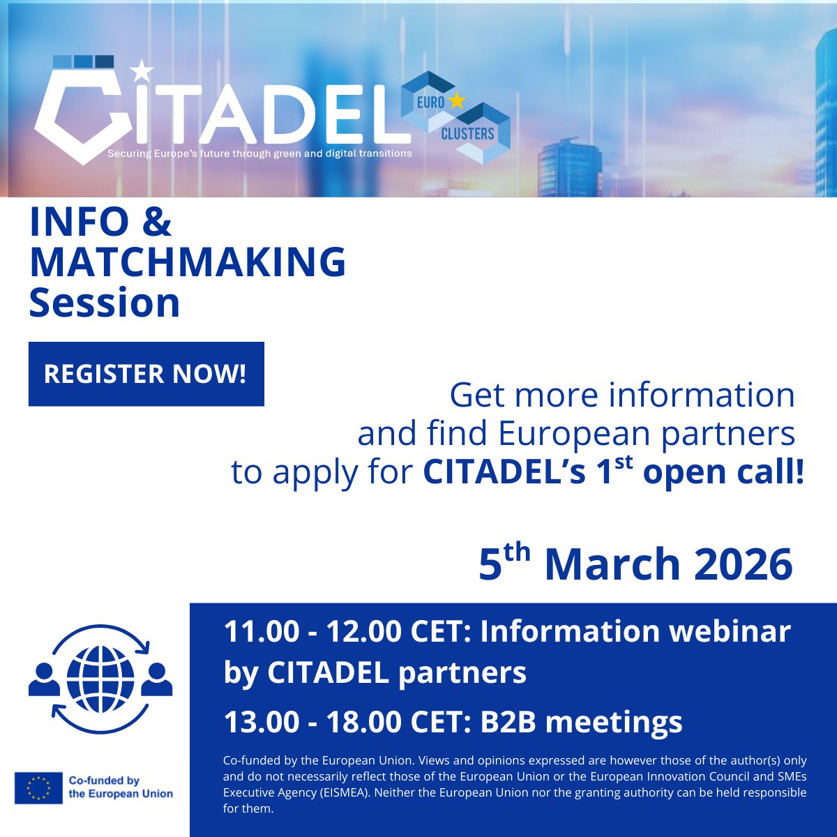 CITADEL EuroClusters project tweet media
