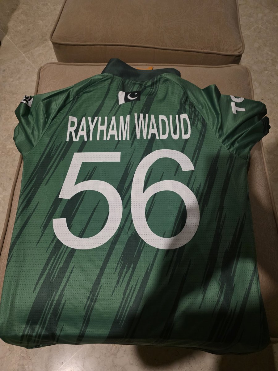 My customized T20 World Cup jersey has officially arrived, and guess what? It looks amazing. 🤩❤️