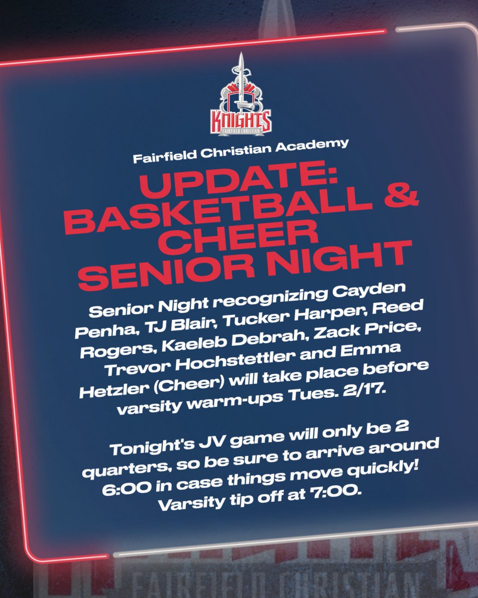 Fairfield Christian (@fcaknights) on Twitter photo 