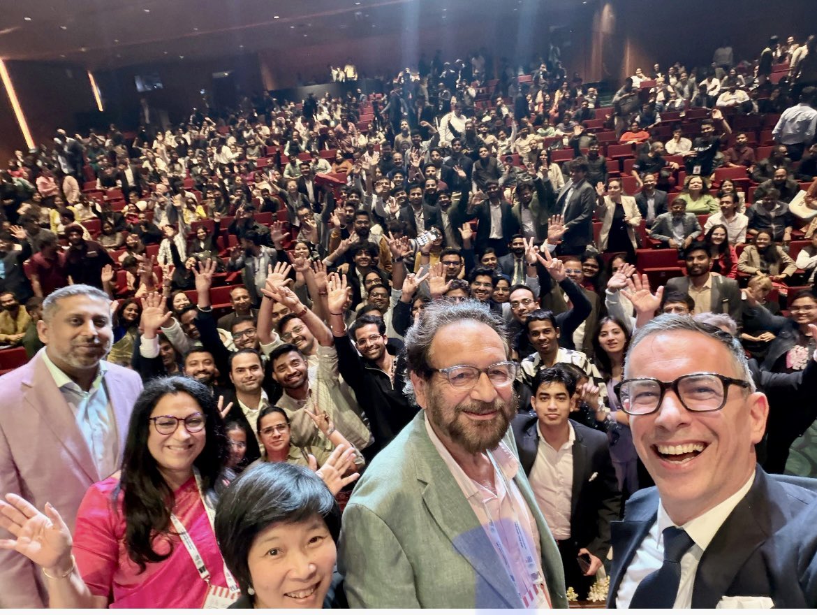 shekharkapur's tweet photo. Auditorium overflowed with young people eager to listen and learn about AI at India AI Impact Summit.

The enthusiasm and eagerness convinces me that India is soon going to be a superpower in AI. 

But we need to look at AI from an Indian point of view. Just like we looked at rose of Digital world from an Indian point of view. And he Western models won’t work. In India the rise of AI will come from the bottom of the Pyramid. From where it is most needed .. and where true need based intuition exits 

#AI #IndiaAIImpactSummit2026 #Intiution @AshwiniVaishnaw @MICA_Ahmedabad