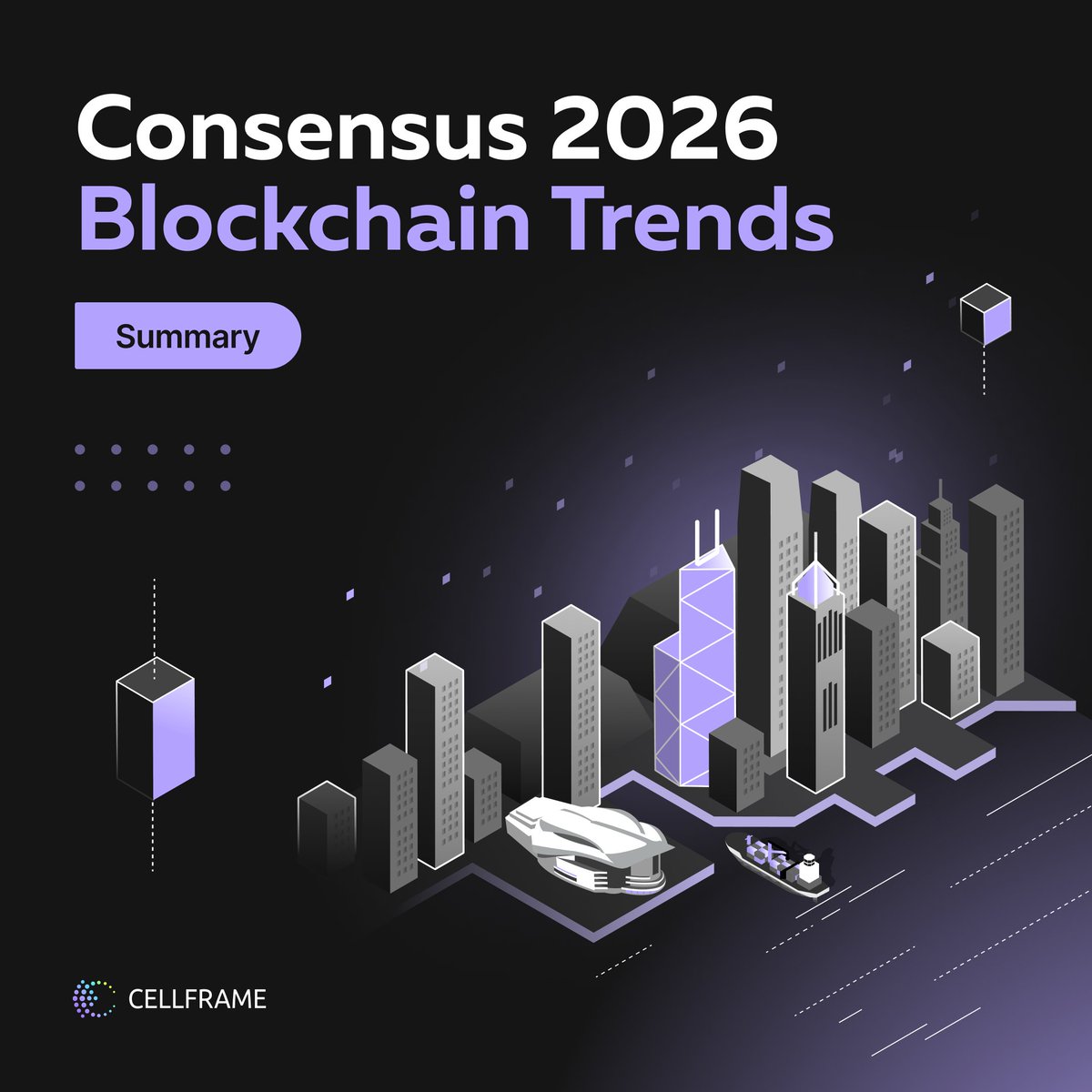 💜 Consensus 2026, the largest blockchain forum in Asia, recently concluded in Hong Kong, bringing together key players in today’s crypto industry. The Cellframe team also took part in the event. We presented our ecosystem and built connections to expand our partner network.