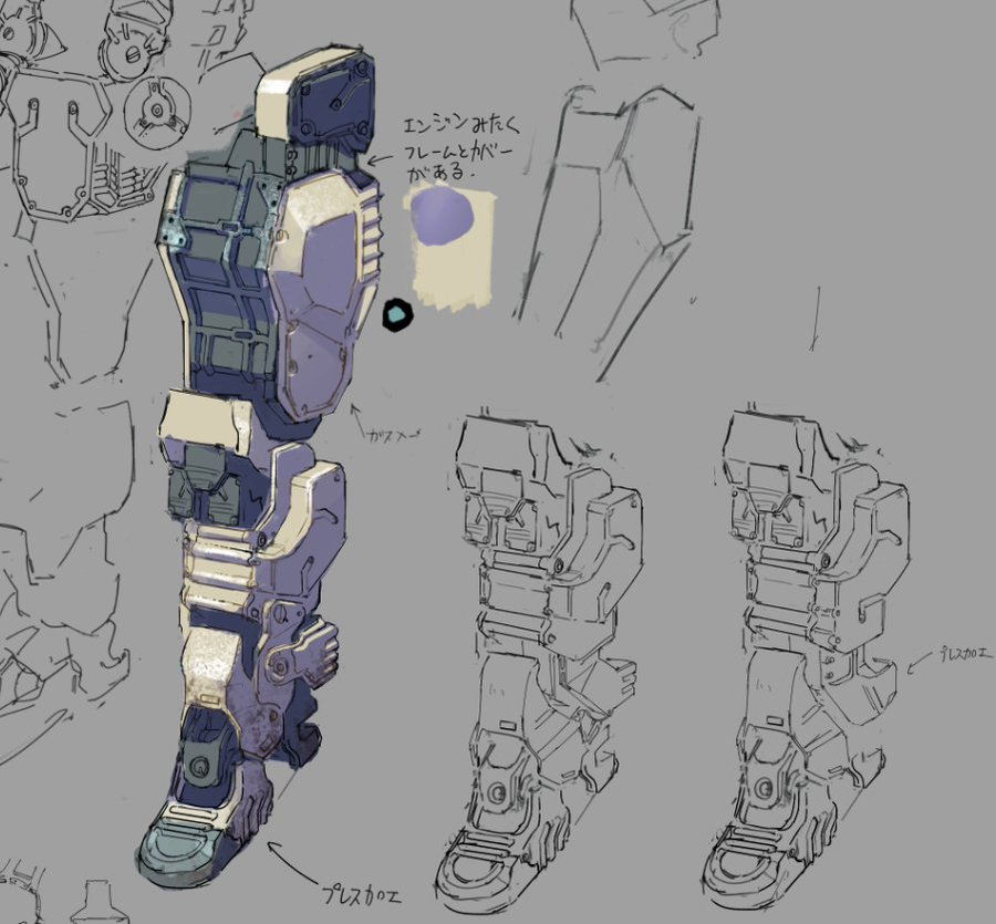 Mokutsuno's tweet photo. #過去絵を投げて絵を描いた気になろうキャンペーン
プレス加工と切削加工のレイヤー感が好き https://t.co/ZaaePod4wA
