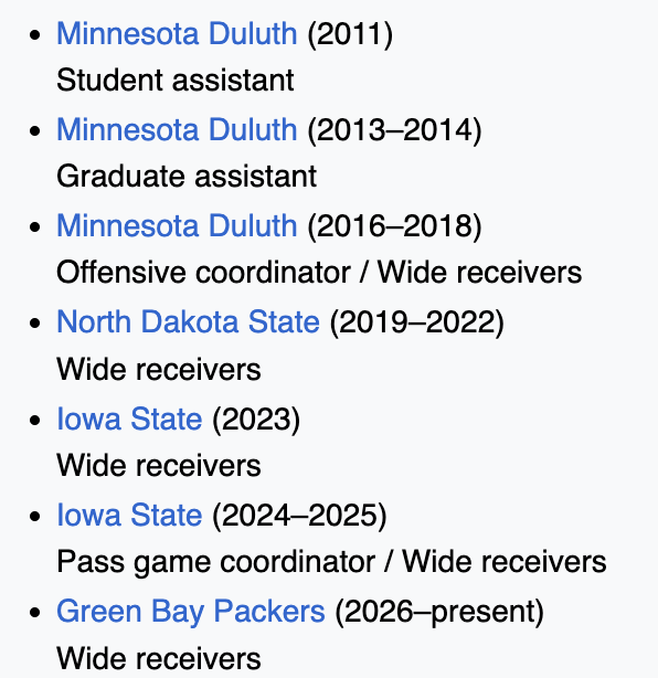 glad we're already shitting on the wr hire that hasn't even arrived on campus yet because he wasn't a big name.

last two guys campbell hired to that position seemed to turn out just fine with a pretty unheralded background.