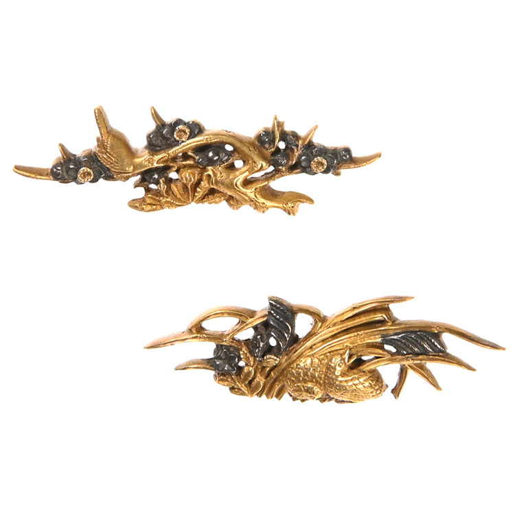 ・ 短刀の柄 はばき 目貫・