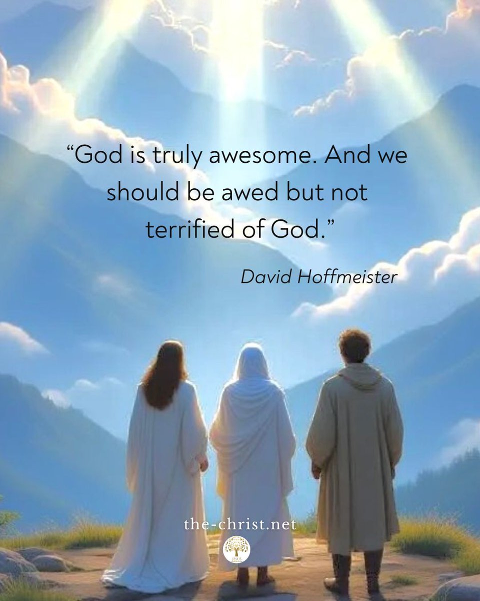 ✨ Holy Spirit Love Notes 🕊

"God is truly awesome. And we should be awed but not terrified of God." —David Hoffmeister

📔 Quote from: "Jesus: A Gospel of Love."

💫  Find this in the Living Miracles Store.  store.livingmiraclescenter.org/products/jesus…