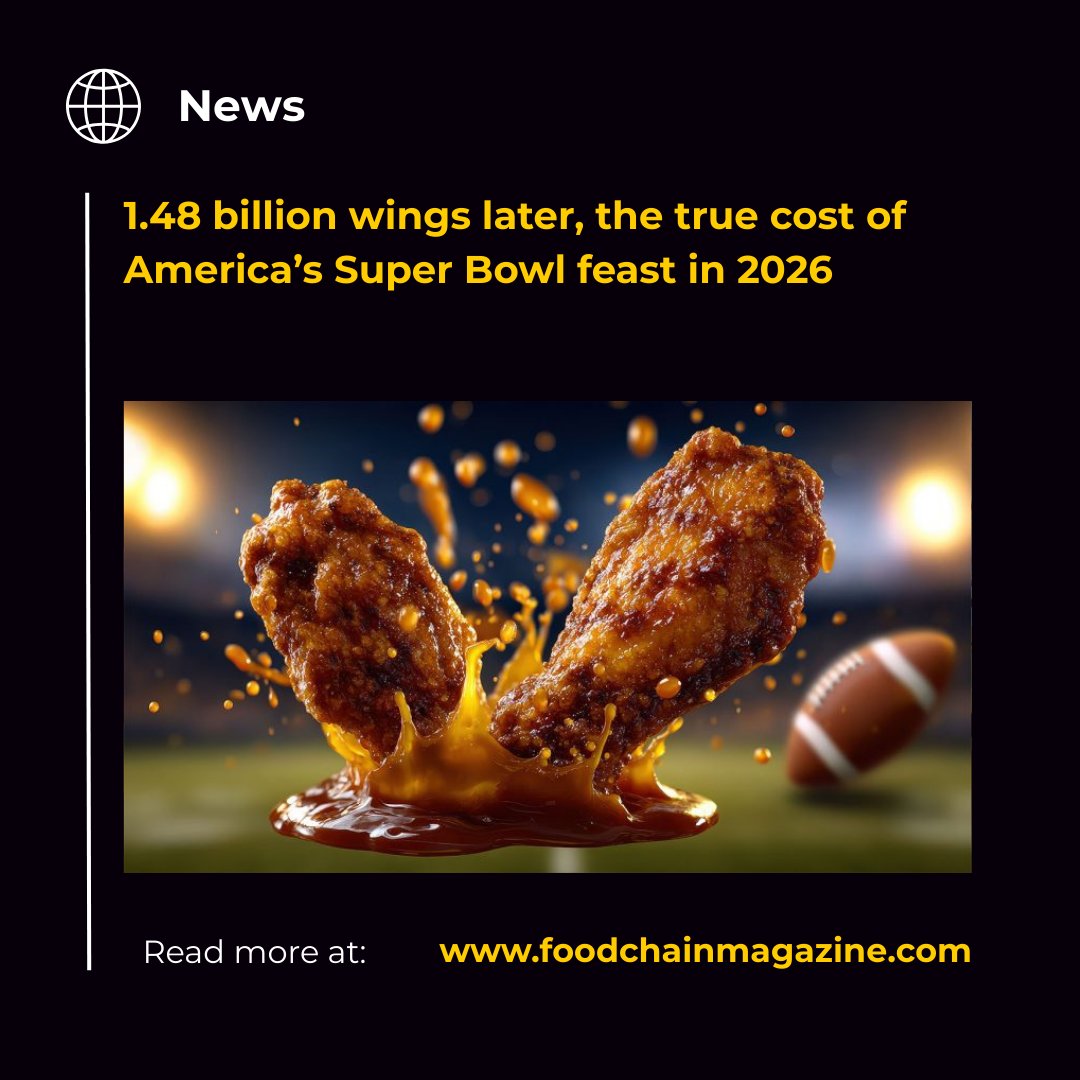 Super Bowl LX drove more than $20 billion in spending, with 1.48 billion chicken wings consumed in a single weekend. Beyond the spectacle, this is a case study in demand forecasting, cold chain coordination and consumer resilience.

 ow.ly/ViqP50YgGA3