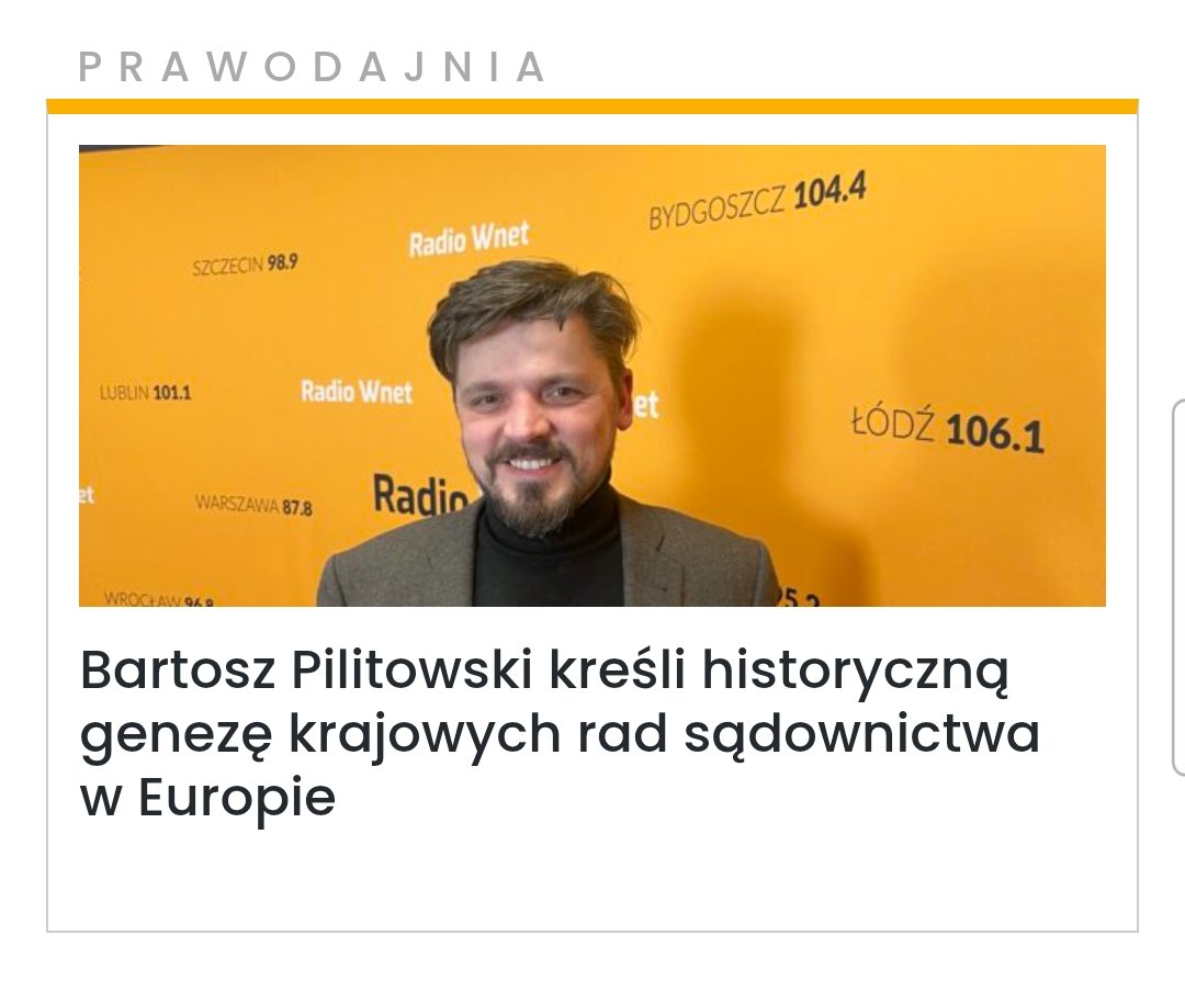 courtwatchpl's tweet photo. W kontekście dyskusji na temat wyboru sędziów do Krajowej Rady Sądownictwa warto wiedzieć, jaka jest geneza tej instytucji w Polsce i innych krajach Europy. Między innymi na ten temat rozmawiał z prezesem Fundacji Court Watch Polska red. Jakub Pilarek z Radia Wnet. Link poniżej. https://t.co/iJggocaWIT